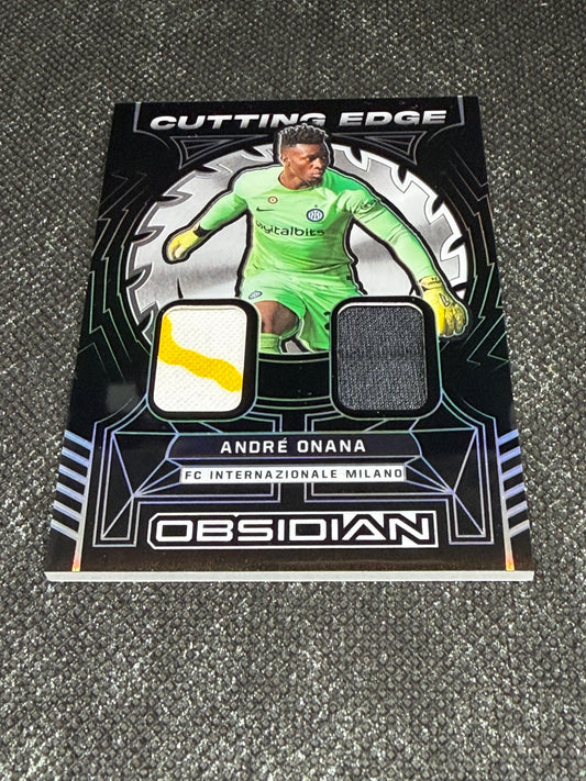2022-23 Panini Obsidian Soccer Cutting Edge Material 180/199 - Andre Onana