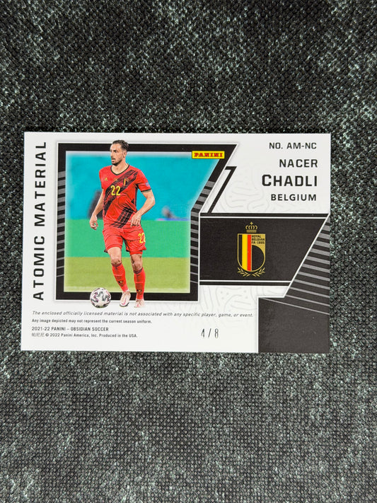 2021-22 Panini Obsidian Soccer Atomic Material 4/8 - Nacer Chadli