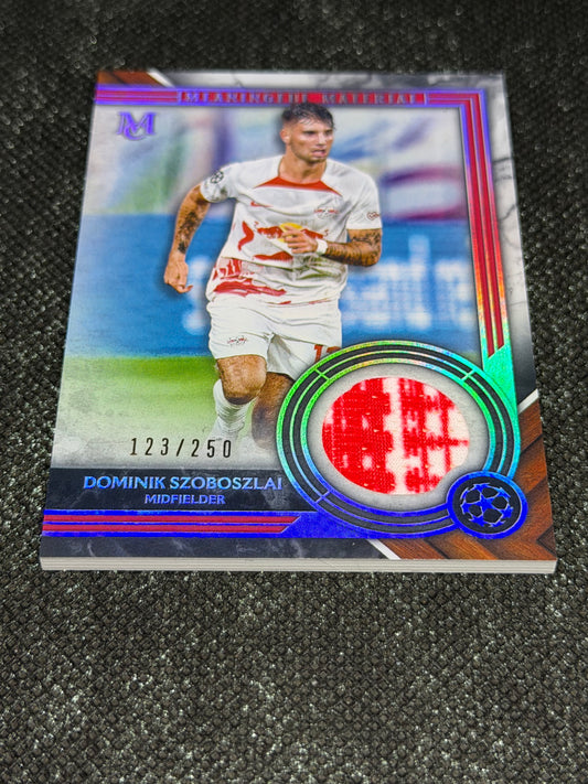 2022-23 Topps UEFA Champions League Museum Collection Meaningful Material Relic Card 123/250 - Dominik Szoboszlai