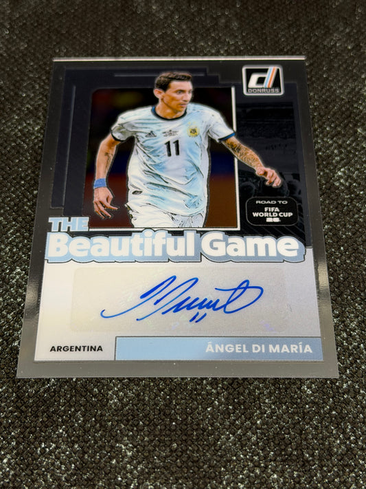 2025-26 Panini Donruss Road To World Cup 26 Soccer The Beautiful Game Autograph - Angel Di Maria