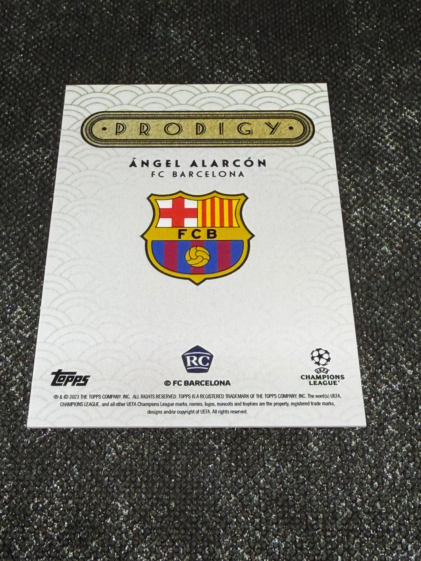 2023 Topps Deco Prodigy FC Barcelona Autograph RC 42/99 - Angel Alarcon