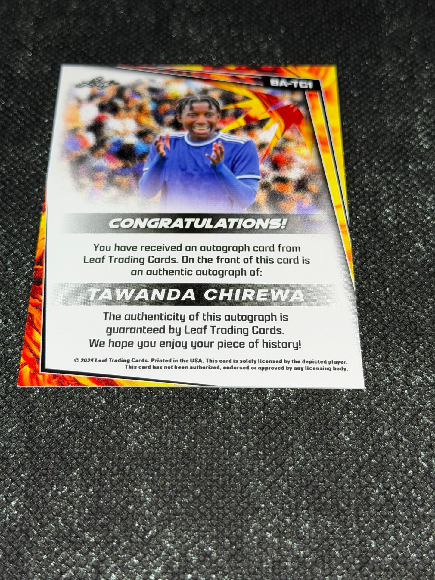 2024 Leaf Soccer Blaster Autograph - Tawanda Chirewa