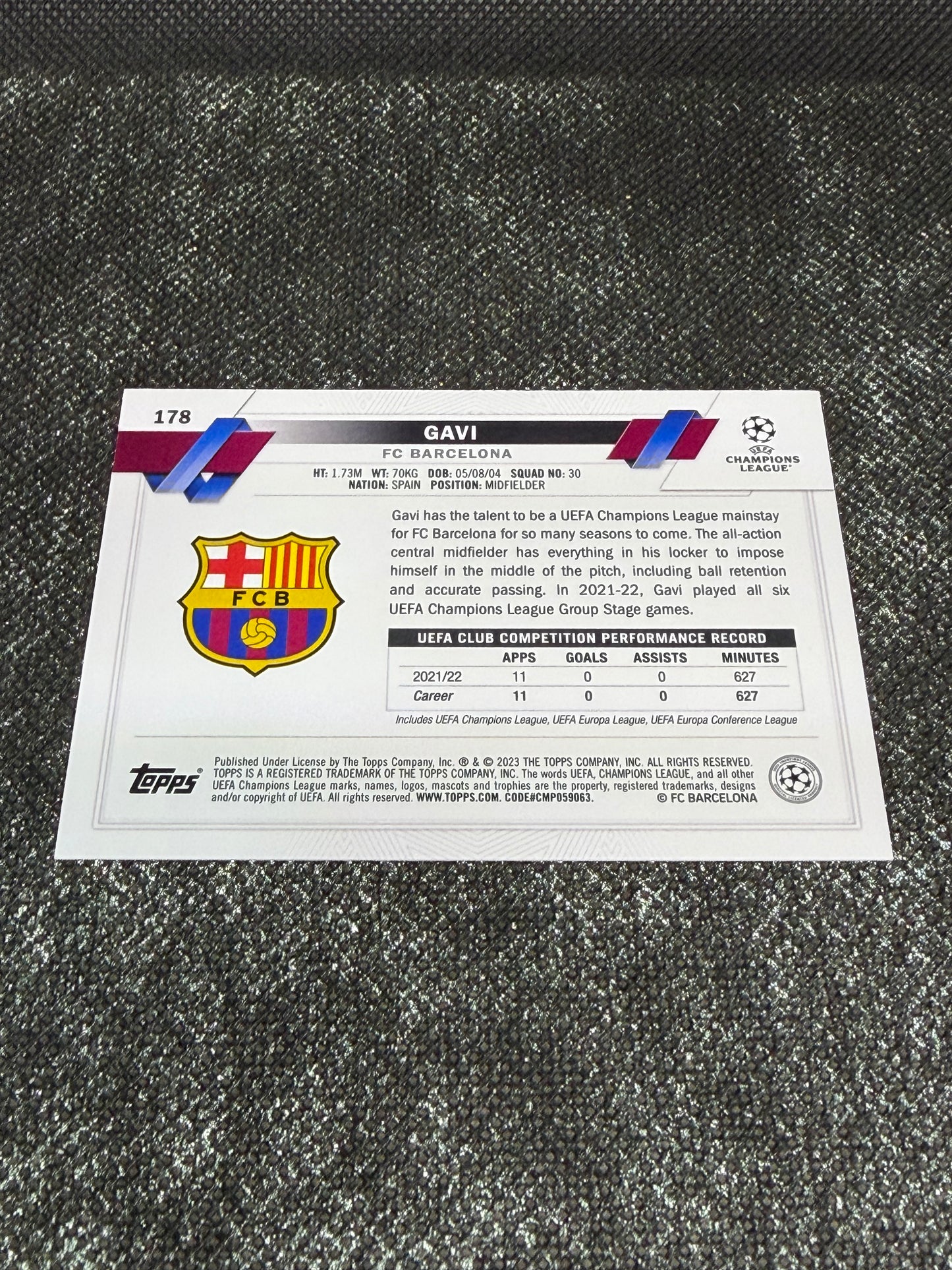 2022-23 Topps UCC Flagship Image Variation (Super Short Print) - Gavi