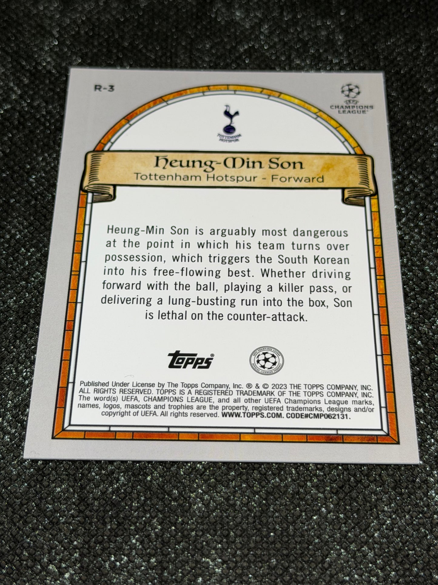 2023 Topps Merlin Chrome UCC Renaissance Insert (Case Hit) - Heung-Min Son