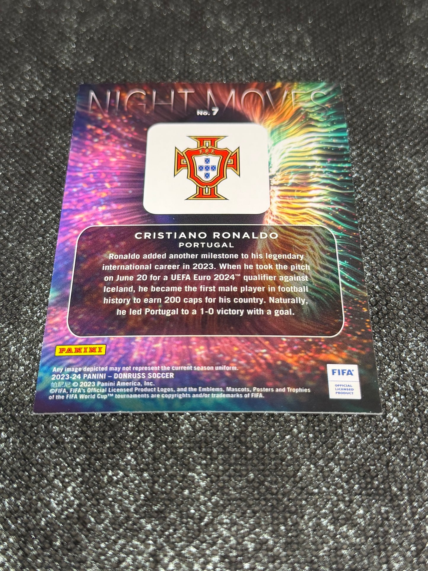 2023-24 Panini - Donruss Soccer Night Moves Insert (Case Hit) - Cristiano Ronaldo