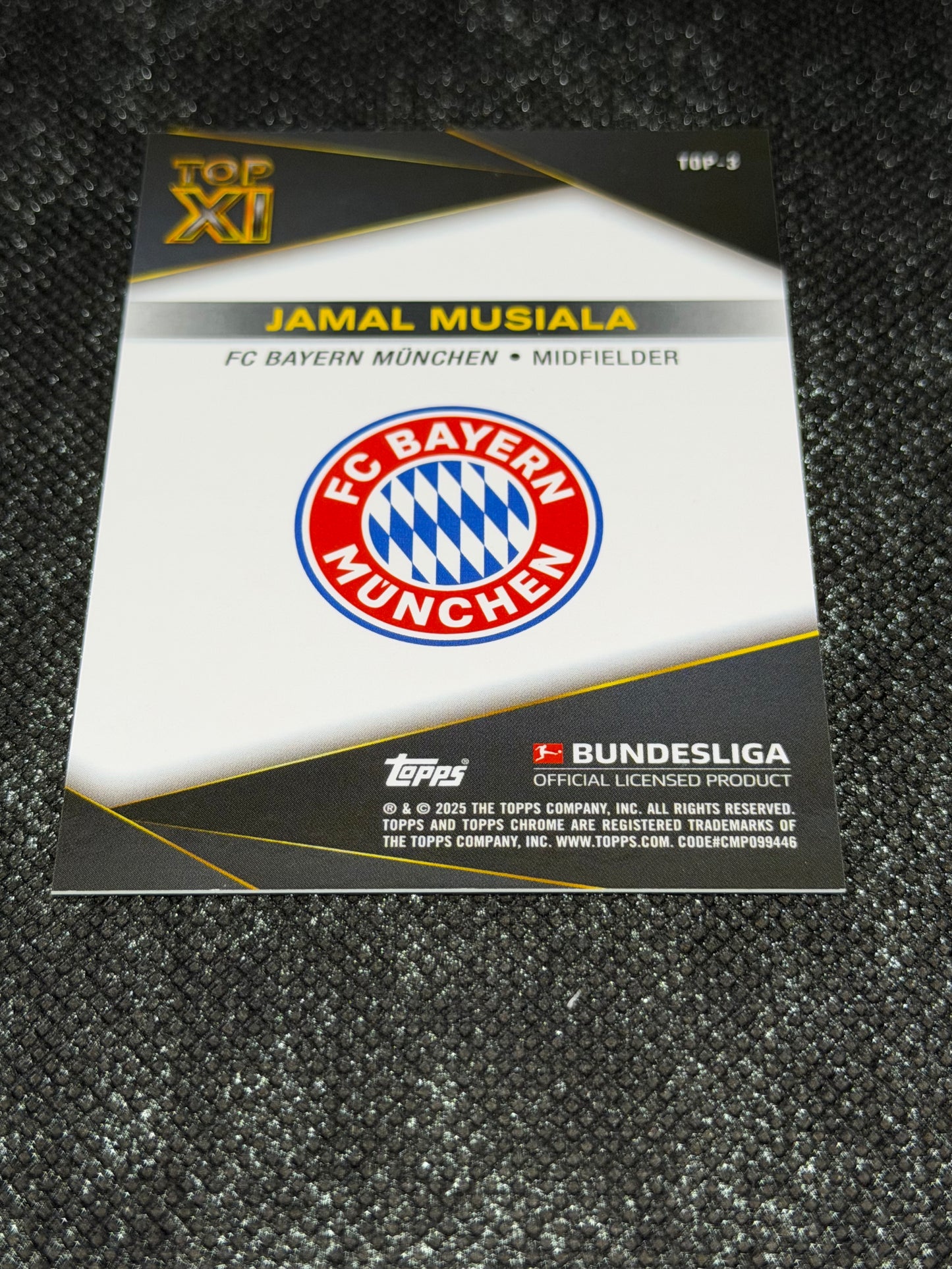 2024-25 Topps Chrome Bundesliga Top XI Insert (Case Hit) - Jamal Musiala