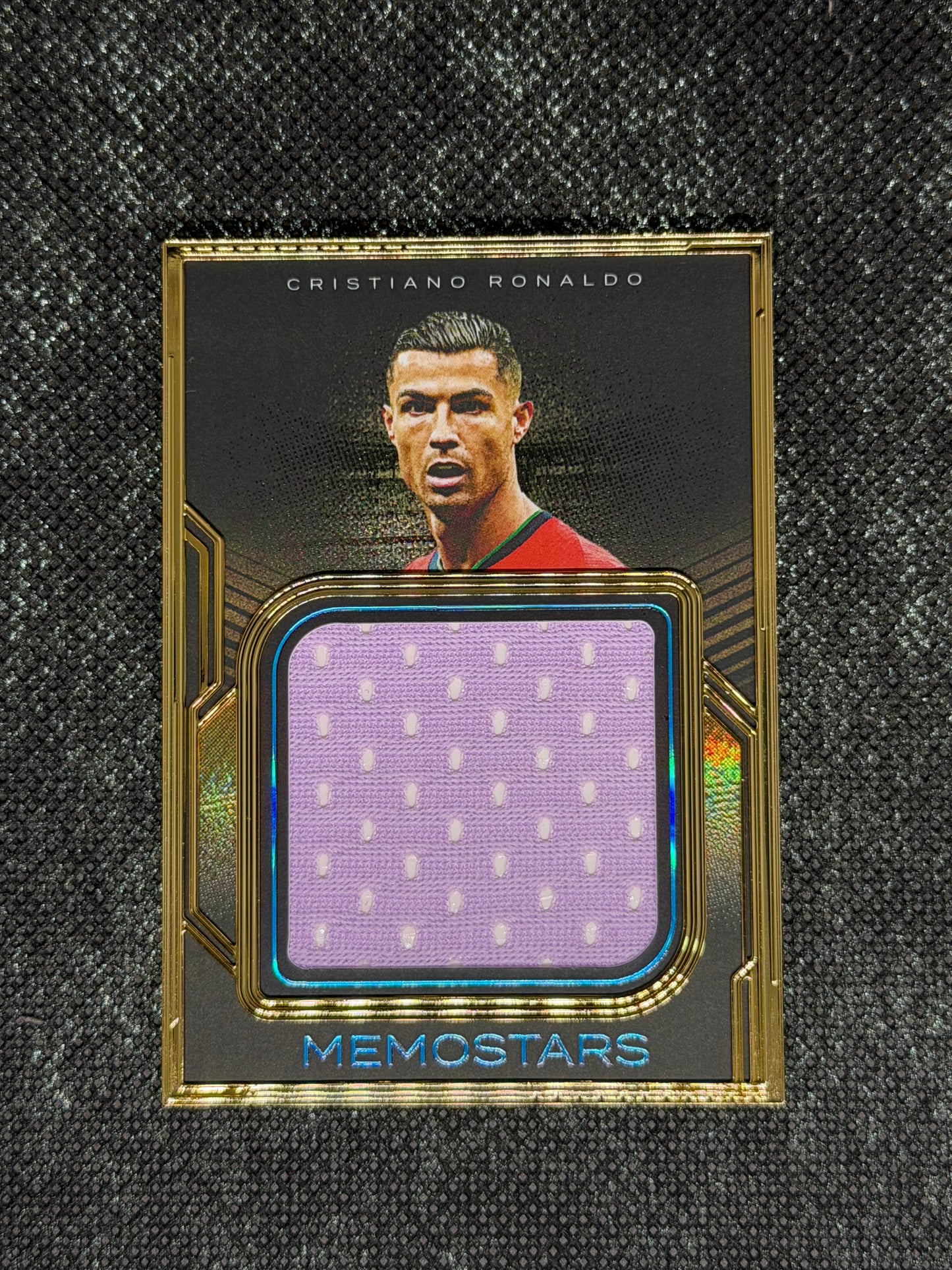 2024 Futera Incredible 23ct Gold Plated Frame Memostars Relic 02/08 - Cristiano Ronaldo