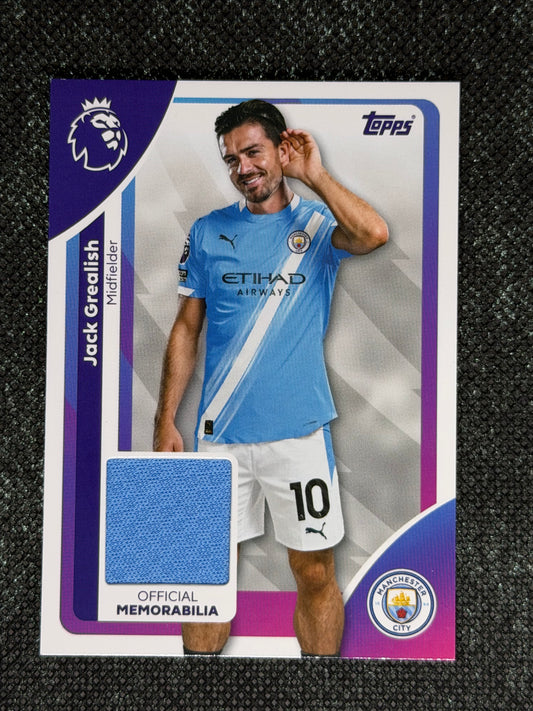 2025-26 Topps Premier League Soccer Premier Relics Base - Jack Grealish