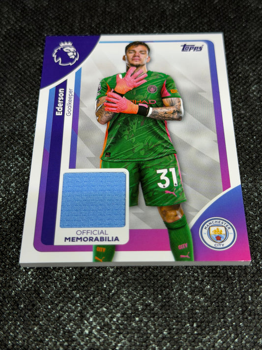 2025-26 Topps Premier League Soccer Premier Relics Base - Ederson