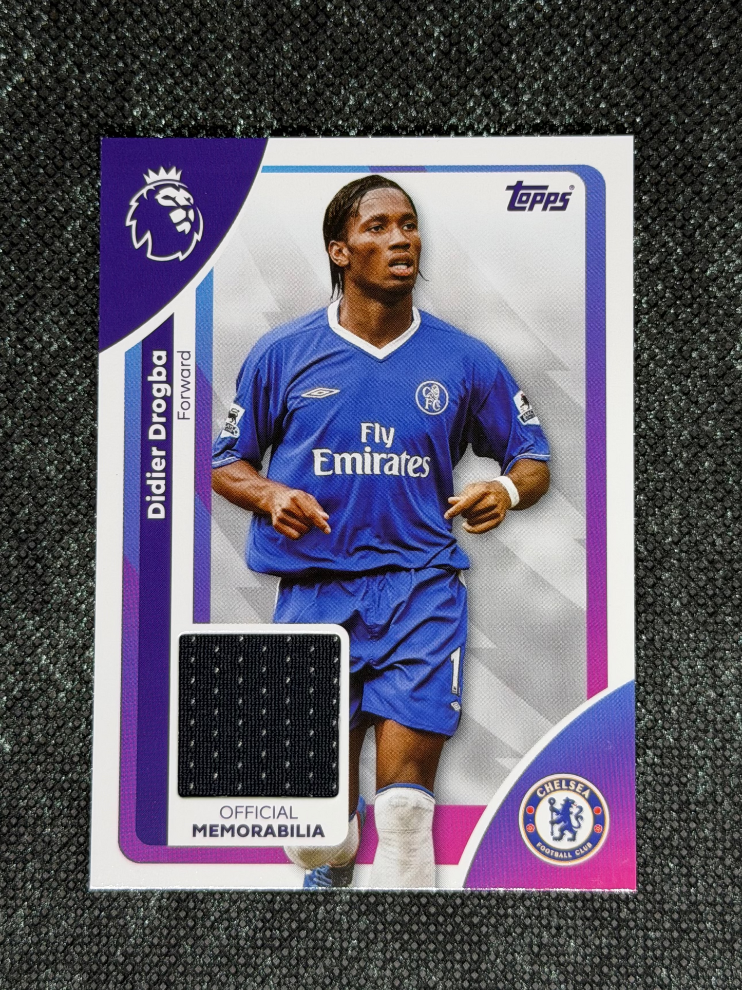 2025-26 Topps Premier League Soccer Premier Relics Base - Didier Drogba