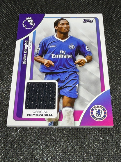 2025-26 Topps Premier League Soccer Premier Relics Base - Didier Drogba