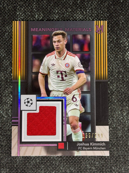 2024-25 Topps Museum Collection UEFA Club Competitions Meaningful Material Relic Card 159/299 - Joshua Kimmich