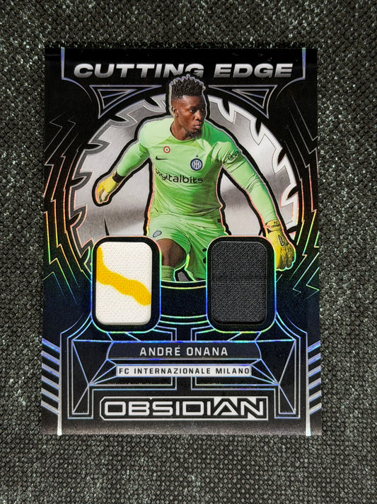2022-23 Panini Obsidian Soccer Cutting Edge Material 180/199 - Andre Onana
