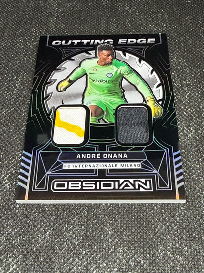 2022-23 Panini Obsidian Soccer Cutting Edge Material 180/199 - Andre Onana