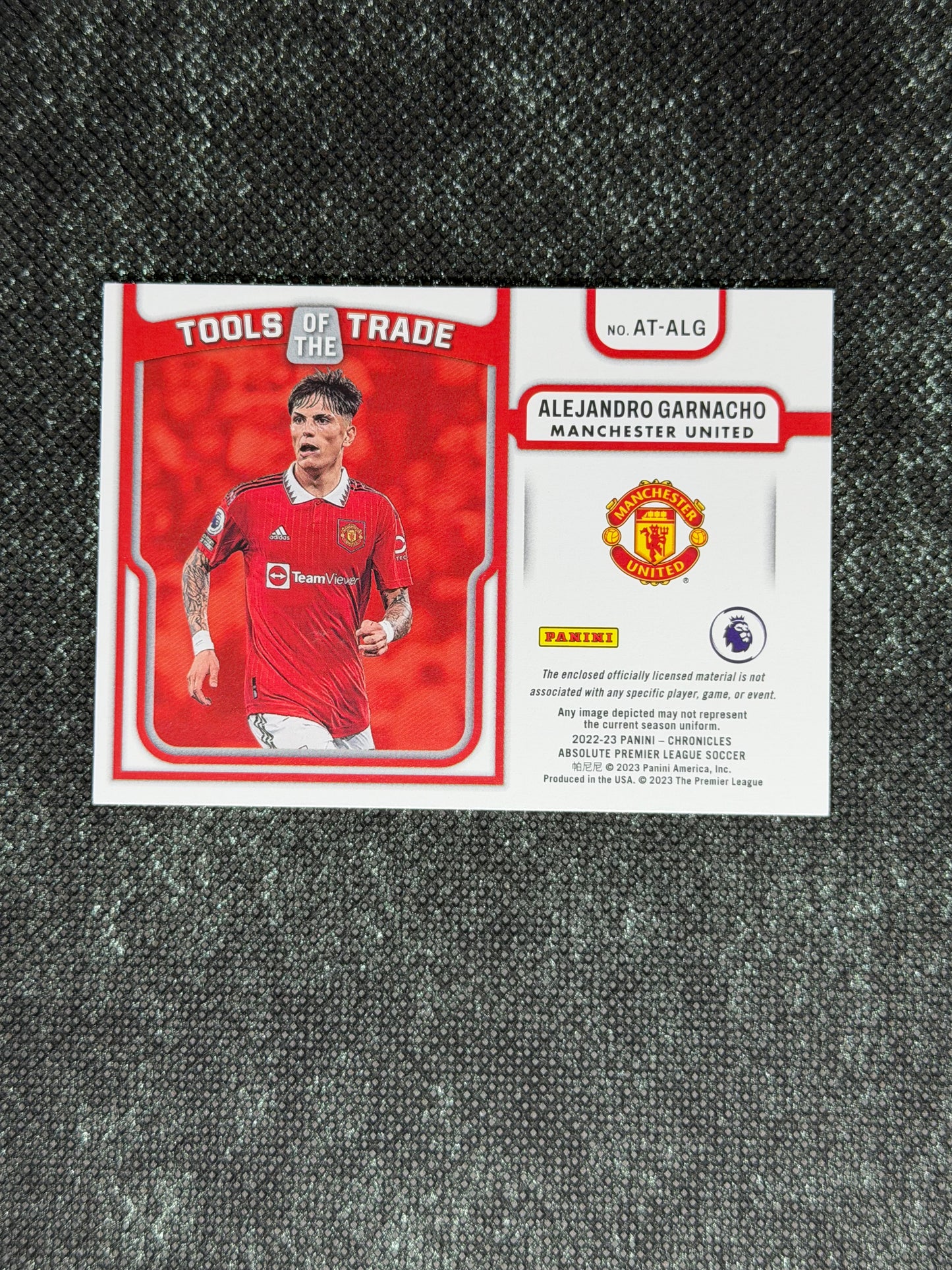 2022-23 Panini Chronicles Absolute Premier League Soccer Tools of Trade RC 018/199 - Alejandro Garnacho