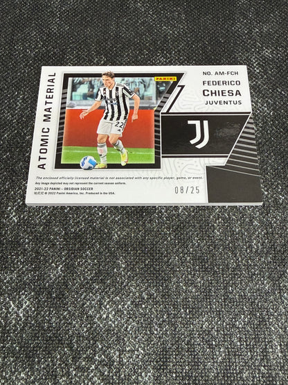 2021-22 Panini Obsidian Soccer Atomic Materials 08/25 - Frederico Chiesa