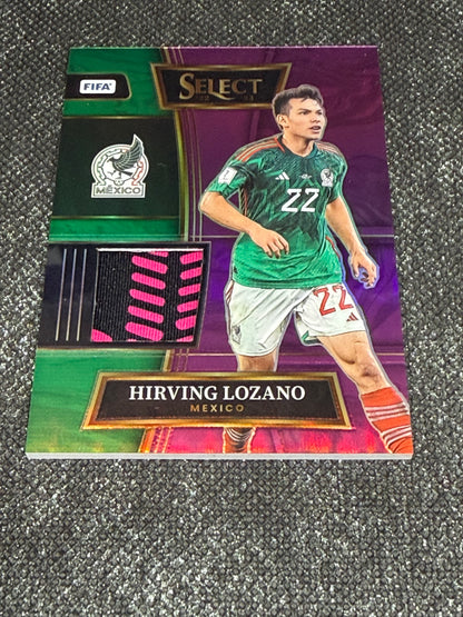 2022-23 Panini Select FIFA Soccer Swatches 11/49 - Hirving Lozano