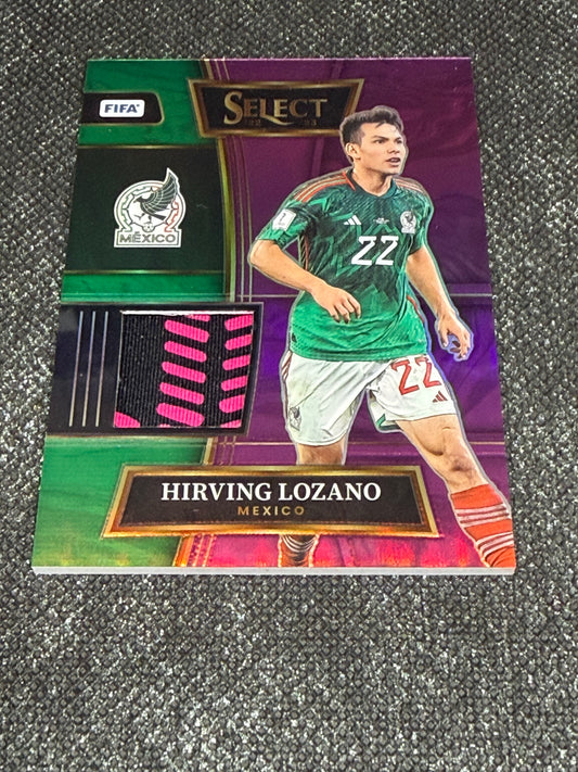 2022-23 Panini Select FIFA Soccer Swatches 11/49 - Hirving Lozano
