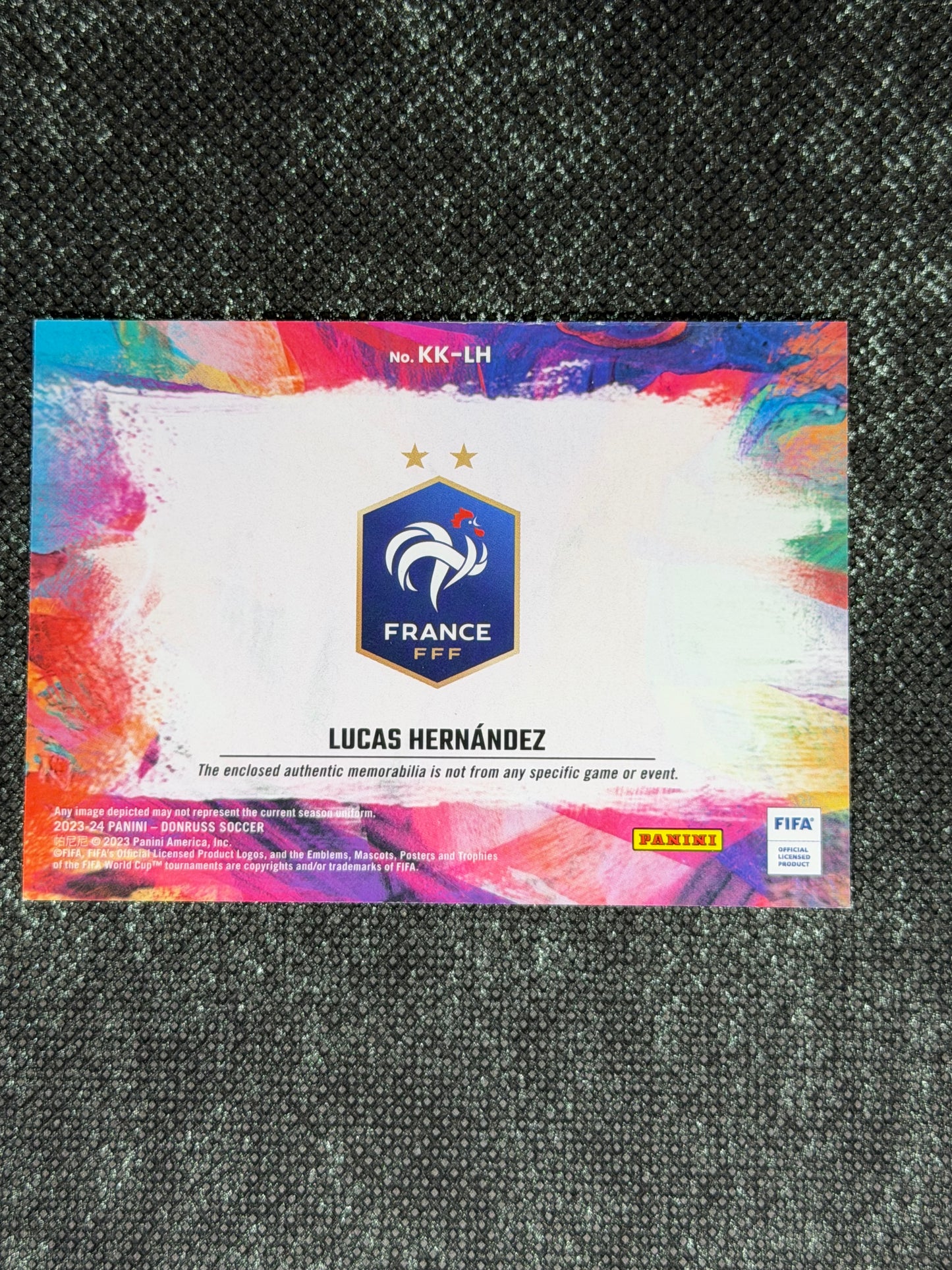 2023-24 Panini Donruss Soccer FIFA Kit Kings - Lucas Hernandez