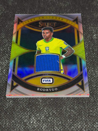 2024-25 Panini Select La Liga Soccer Swatches Silver Prizm - Rodrygo