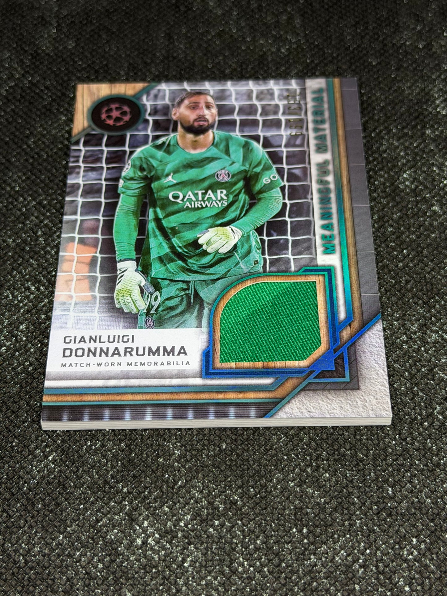 2024-25 Topps Museum Collection UEFA Club Competitions Meaningful Material Relic Card 153/199 - Gianluigi Donnarumma
