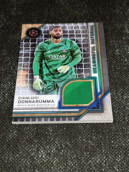 2024-25 Topps Museum Collection UEFA Club Competitions Meaningful Material Relic Card 153/199 - Gianluigi Donnarumma