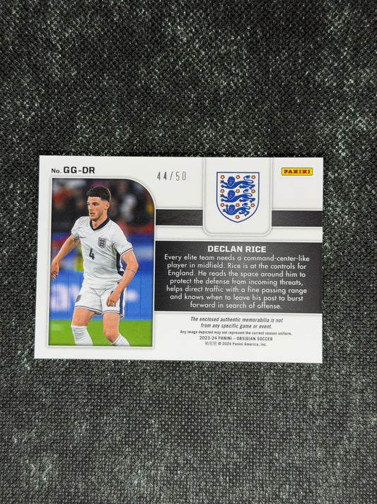 2023-24 Panini Obsidian Soccer Galaxy Gear 44/50 - Declan Rice