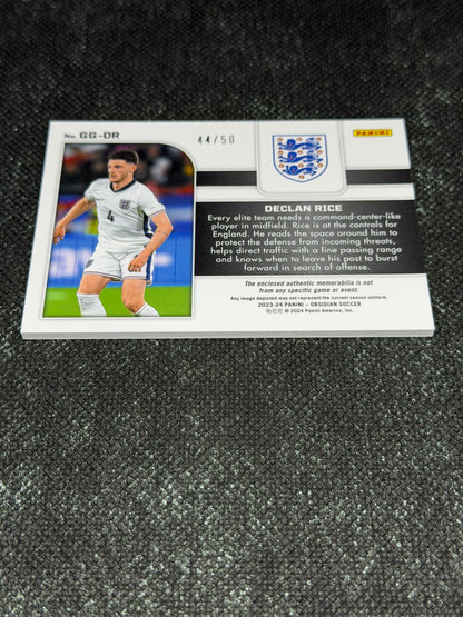 2023-24 Panini Obsidian Soccer Galaxy Gear 44/50 - Declan Rice