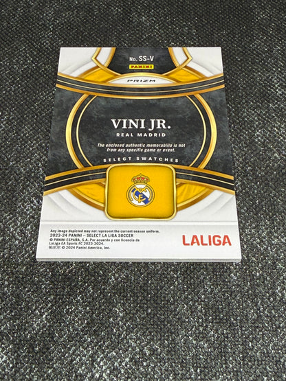 2024-25 Panini Select La Liga Soccer Swatches Silver Prizm - Vini Jr.