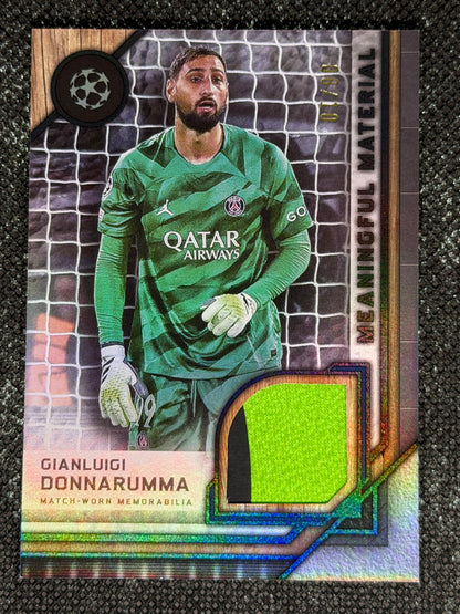 2024-25 Topps Museum Collection UEFA Club Competitions Meaningful Material Relic Card 08/10 - Gianluigi Donnarumma (Copy)