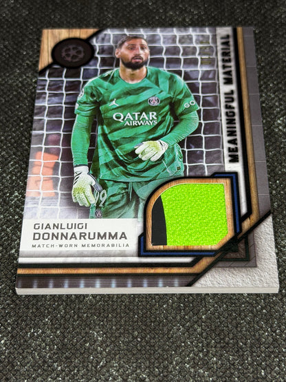 2024-25 Topps Museum Collection UEFA Club Competitions Meaningful Material Relic Card 08/10 - Gianluigi Donnarumma (Copy)
