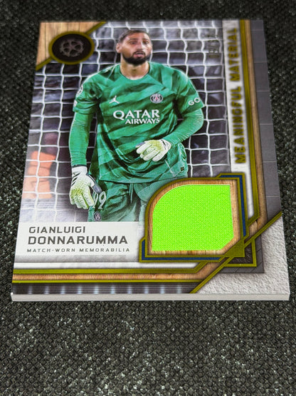 2024-25 Topps Museum Collection UEFA Club Competitions Meaningful Material Relic Card 29/50 - Gianluigi Donnarumma
