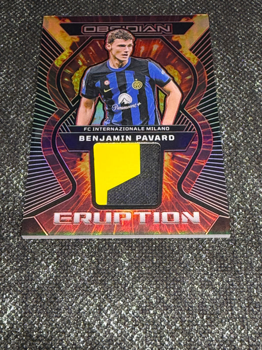 2023-24 Panini Obsidian Soccer Eruption Relic 15/25 - Benjamin Pavard