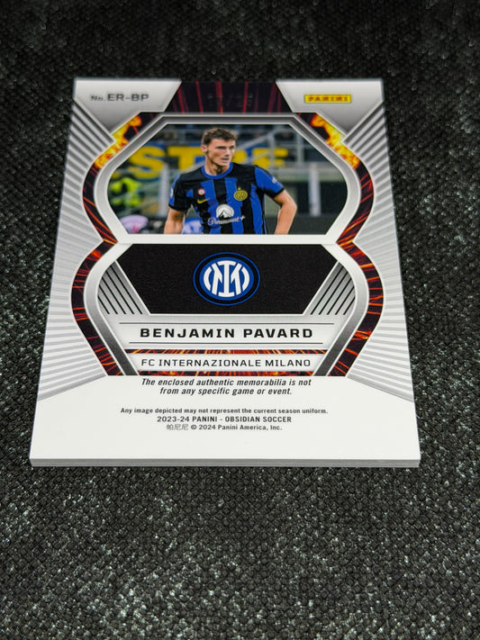 2023-24 Panini Obsidian Soccer Eruption Relic 15/25 - Benjamin Pavard