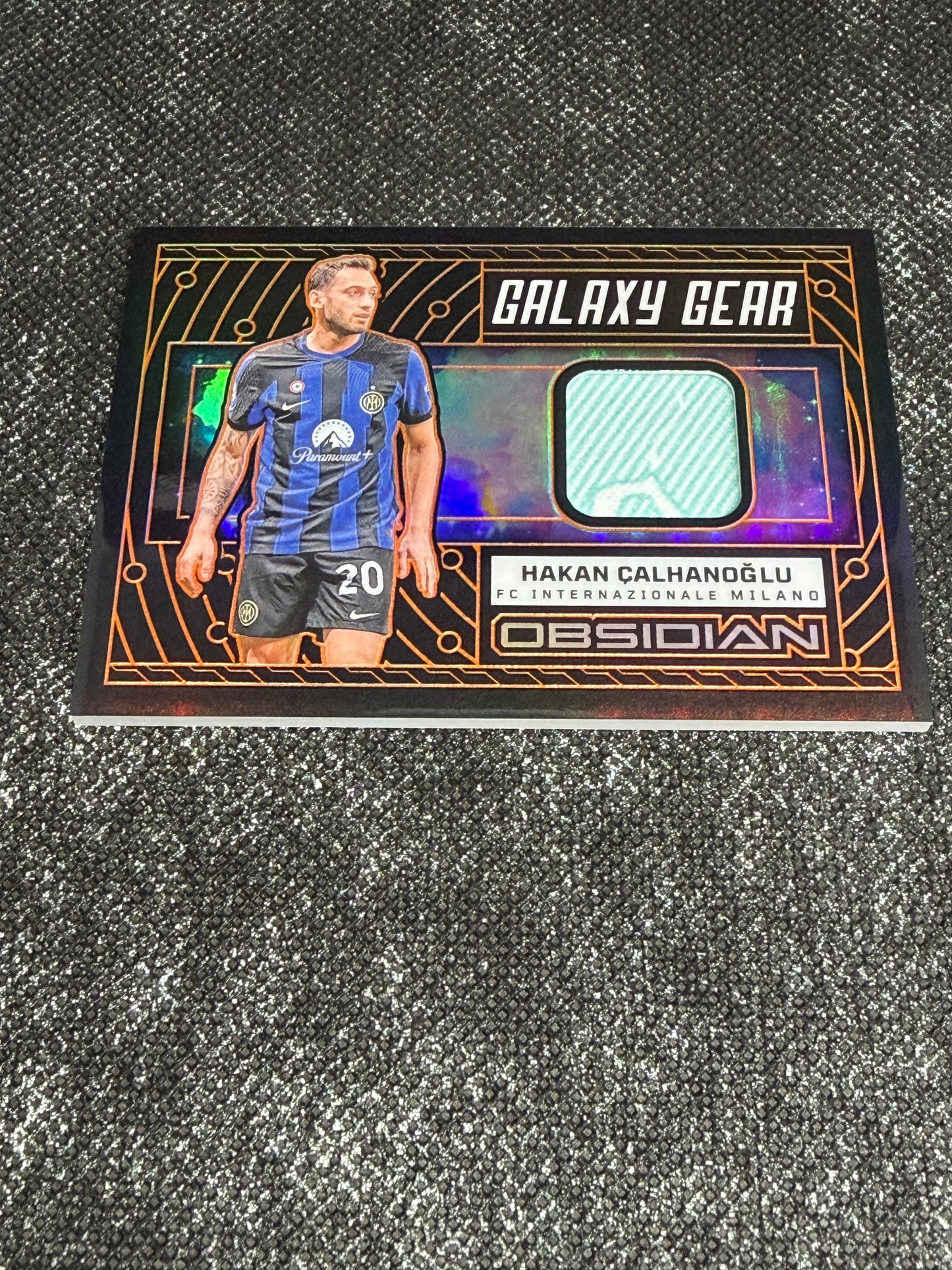 2023-24 Panini Obsidian Soccer Galaxy Gear 92/99 - Hakan Calhanoglu