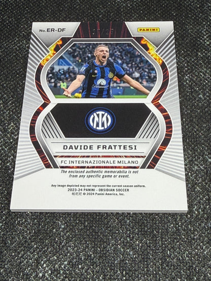 2023-24 Panini Obsidian Soccer Eruption Relic 17/25 - Davide Frattesi