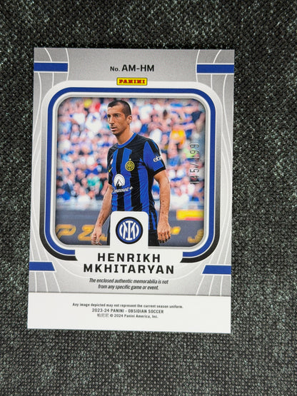 2023-24 Panini Obsidian Soccer Atomic Material Relic 145/199 - Henrikh Mkhitaryan