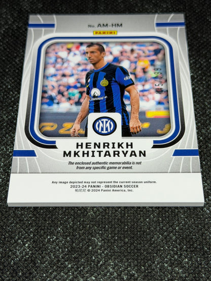 2023-24 Panini Obsidian Soccer Atomic Material Relic 145/199 - Henrikh Mkhitaryan