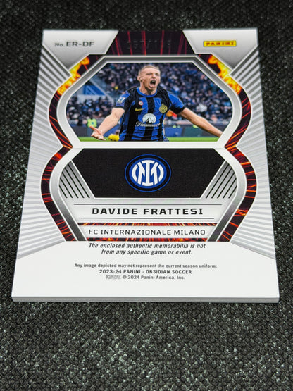 2023-24 Panini Obsidian Soccer Eruption Relic 057/199 - Davide Frattesi