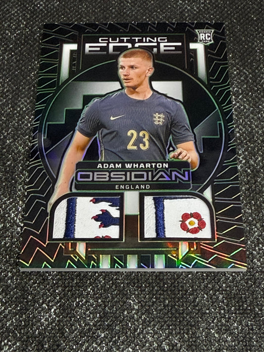 2023-24 Panini Obsidian Soccer Cutting Edge Material RC 4/5 - Adam Wharton