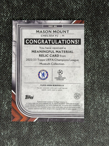 2022-23 Topps UEFA Champions League Museum Collection Meaningful Material Relic Card 029/250 - Mason Mount