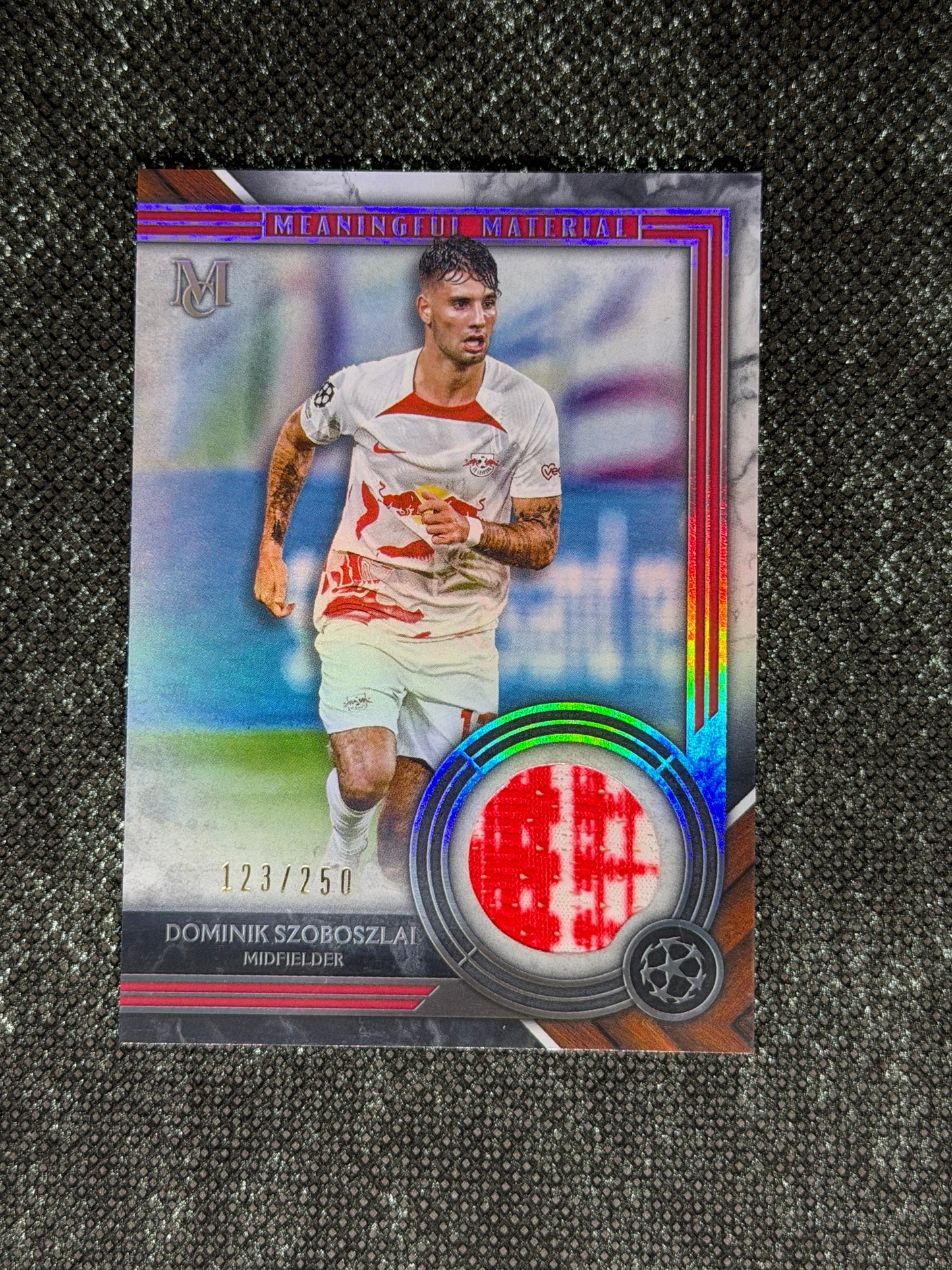 2022-23 Topps UEFA Champions League Museum Collection Meaningful Material Relic Card 123/250 - Dominik Szoboszlai