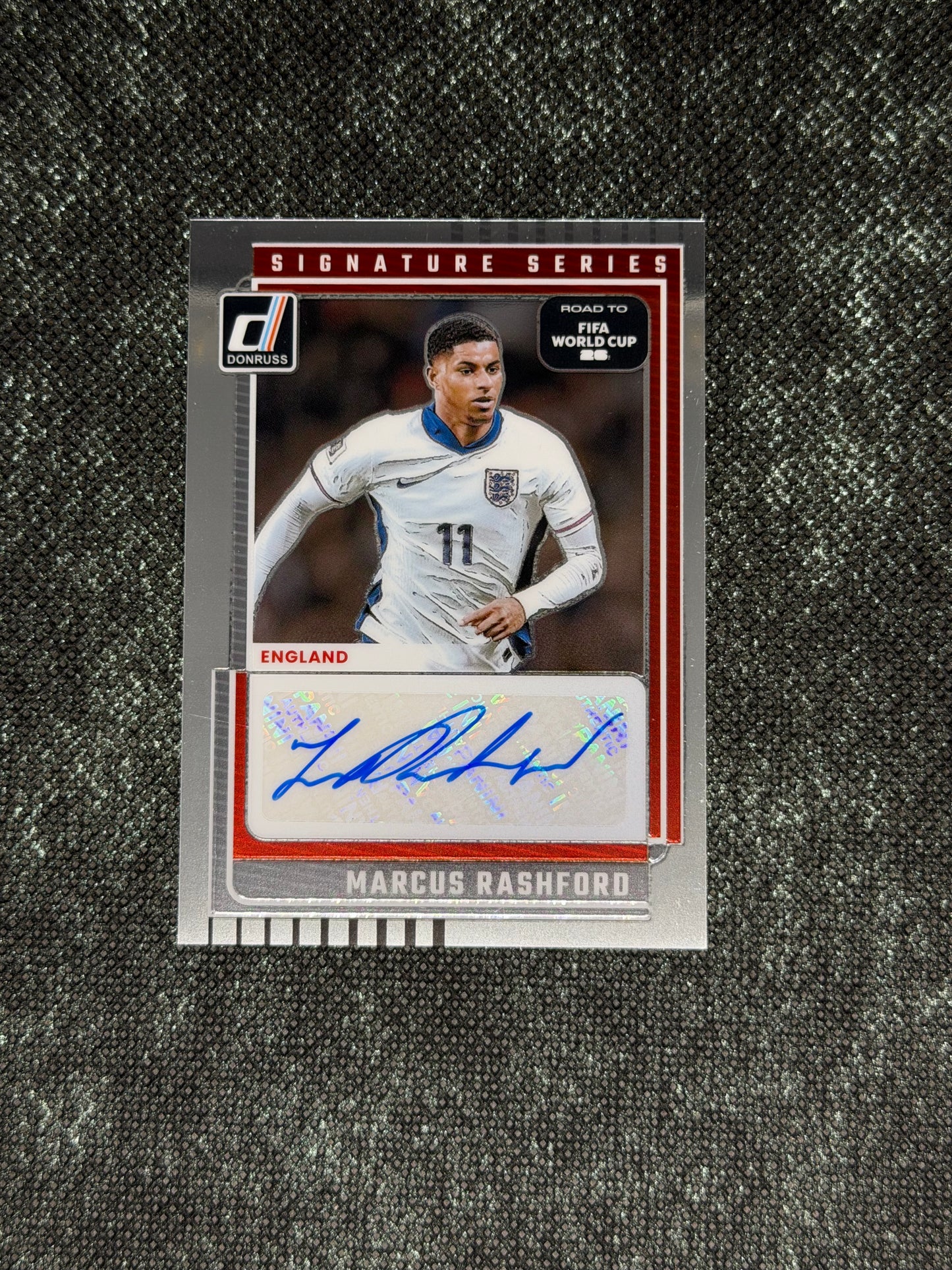 2025-26 Panini Donruss Soccer Road To World Cup 26 Soccer Signature Series - Marcus Rashford