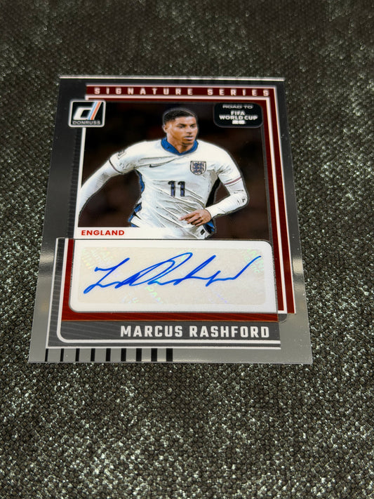 2025-26 Panini Donruss Soccer Road To World Cup 26 Soccer Signature Series - Marcus Rashford