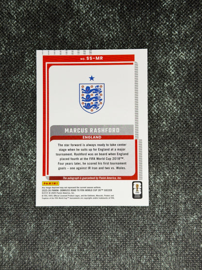 2025-26 Panini Donruss Soccer Road To World Cup 26 Soccer Signature Series - Marcus Rashford
