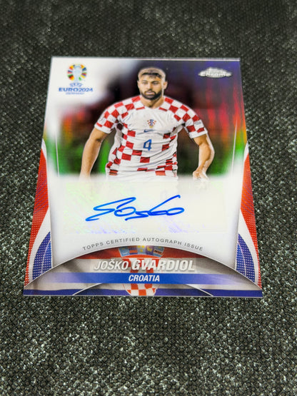 Topps Chrome UEFA Euro 2024 Autograph Card - Josko Gvardiol