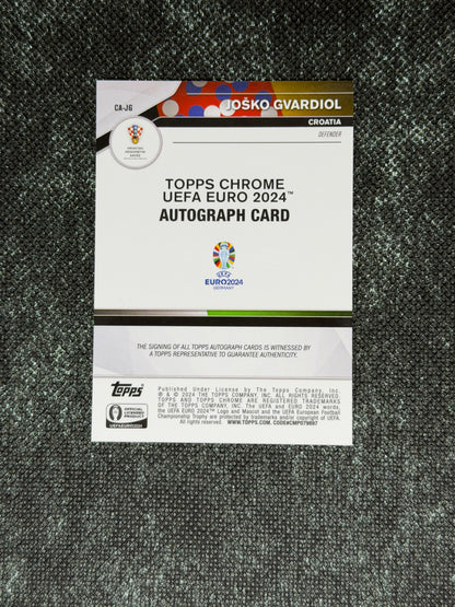 Topps Chrome UEFA Euro 2024 Autograph Card - Josko Gvardiol