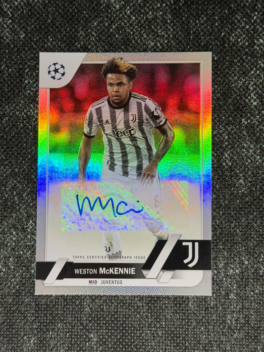 2022-23 Topps UEFA Club Competitions Autograph Card - Westone McKennie