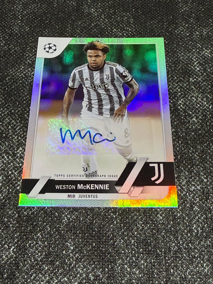 2022-23 Topps UEFA Club Competitions Autograph Card - Westone McKennie