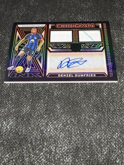 2023-24 Panini Obsidian Soccer Jersey Ink Autograph 43/99 - Denzel Dumfries